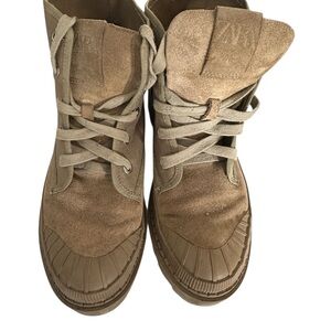 Zara Tan Ankle Boots